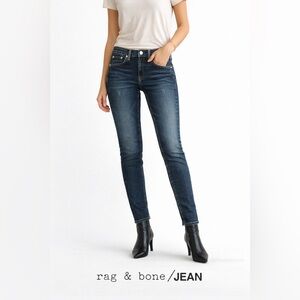 Rag & Bone 27 Kensington Skinny Jeans Dark Wash Stretch